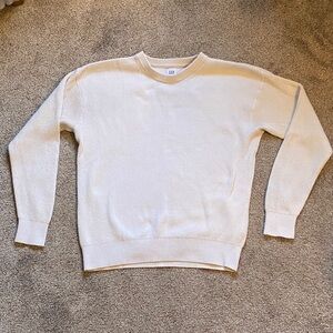 Men's GAP Fisherman’s Sweater, Cream Color Size Small, Cotton